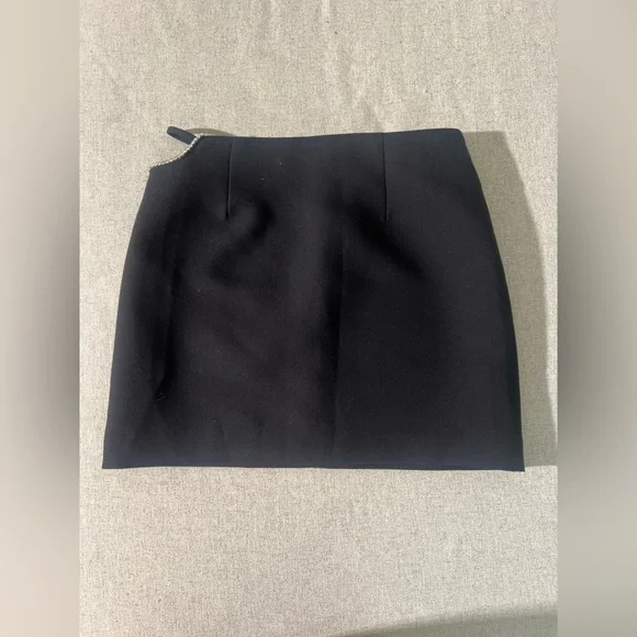 Zara Rhinestone Mini Skirt - Size XS - Black - Picture 9 of 9